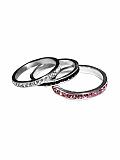 Women: Stackable eternity ring - Cubic zirconia