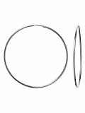 Women: Large hoop earring - Silver