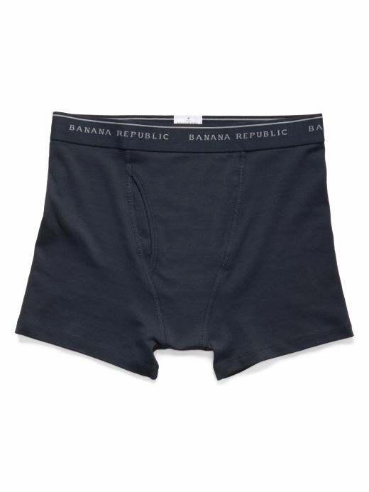 Banana Republic Men's Stretch Pima Cotton Navy Boxer Briefs