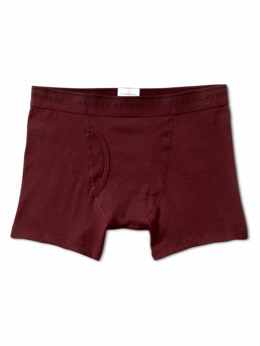 Banana Republic Men's Stretch Pima Cotton Red Boxer Briefs