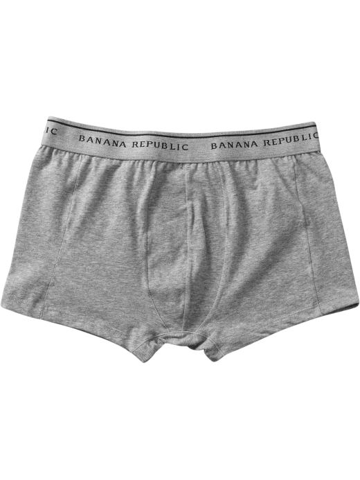 Banana Republic Men's Stretch Cotton Gray Sport Trunks