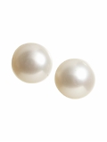 Women: Genuine freshwater pearl earring - White