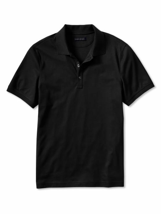 Banana Republic Luxe Touch Cotton Solid Polo Shirt