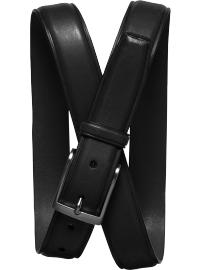 Edged leather belt