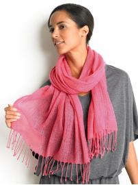 Lightweight cashmere scarf
