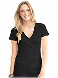 Women: Short-sleeve timeless v-neck tee - Black