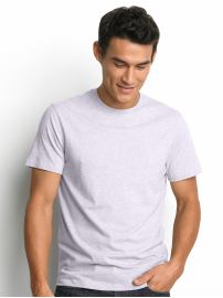 Fitted cotton crewneck