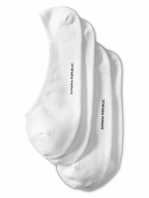 Banana Republic Men's White Loafers Socks