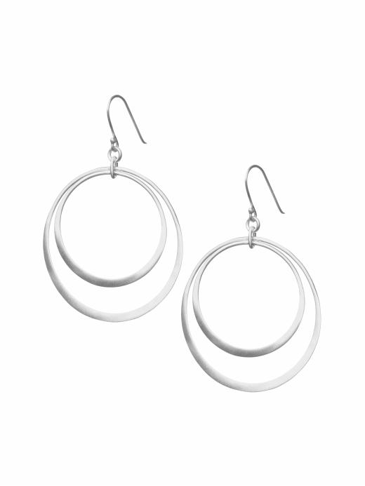 Banana Republic Women's Double Hoop Earrings