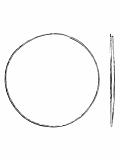 Women: Hammered hoop earring - Silver