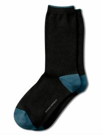 Contrast heel trouser sock