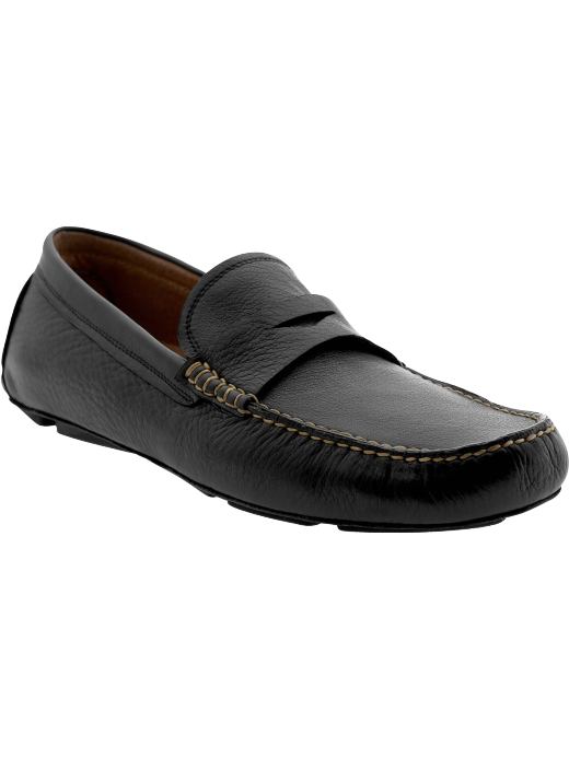 Banana Republic Men's Gabriel Penny Black Driving Loafers