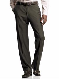Solid lightweight wool dress pant