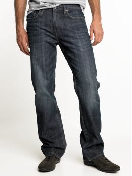 Straight dark wash jean