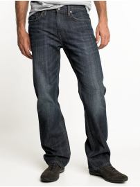 Straight dark wash jean