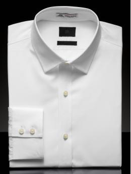 BR Monogram white poplin dress shirt