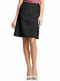 Women: Sleek A-line skirt - Black