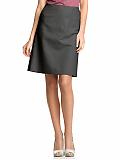 Women: Sleek A-line skirt - Silky coal