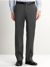 New charcoal wool suit pant