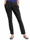 Women: Martin pleat-front ankle pant - Dark charcoal
