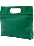 Women: Foldover clutch - Emerald