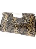 Women: Bridgeport python clutch - Python