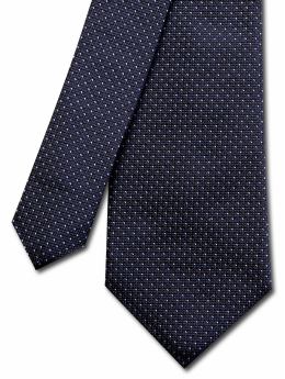 Men: Silk pin-dot tie - Navy