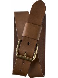 Wide leather belt