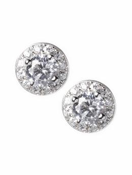 Cubic zirconia vintage earring