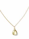 Women: Drop pendant necklace - Green gold