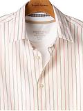 Men: Alternating mini-stripe shirt - Posey pink