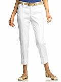 Women: Martin slim cropped pant - White