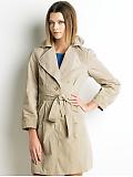 Women: 3/4-sleeve lightweight trenchcoat - Neutral