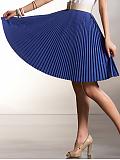 Women: Accordion-pleated skirt - Ribbon royal