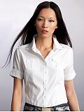 Women: Cotton military shirt - White