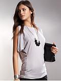 Women: Silk open-back top - Stardust