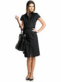 Women's tall: Tall cotton belted shirtdress - Black