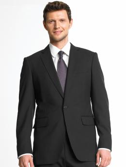 BR Monogram essential black single-button suit blazer