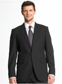 BR Monogram essential black single-button suit blazer