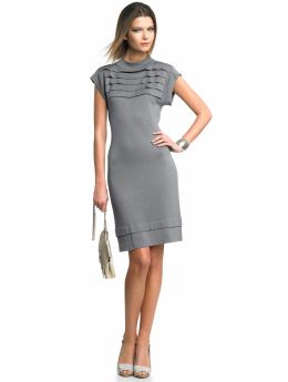 Women's tall: Tall sweater dress - Sculpture grey