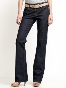 Women: Classic solid dark wash boot-cut jean - Dark wash