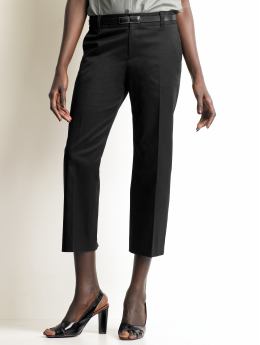 Women: Jackson cotton cropped pant - Black
