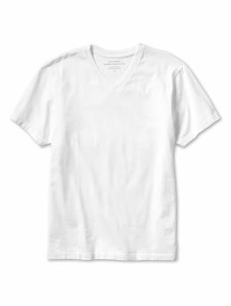 New pima cotton v-neck tee