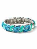 Women: Cabochon swirl bracelet - Turquoise