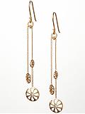 Women: Daisy drop earring - Gold