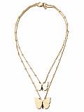 Women: Layered butterfly necklace - Ivory