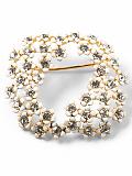 Women: Daisy wreath brooch - Ivory