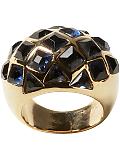 BR Monogram: Studded ring - Blue