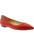 Women: 'Whitney' patent flat - Coral