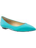 Women: 'Whitney' patent flat - Teal